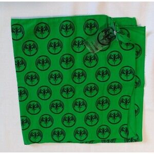 NWT Bacardi Rum Bandana Green with Bat logo